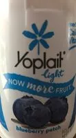 Mängden socker i Yoplait Light Blueberry Patch Fat Free Yogurt
