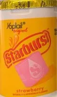 Mängden socker i Original starburst strawberry flavored low fat yogurt