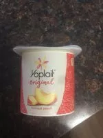 Mängden socker i Original harvest peach low fat yogurt