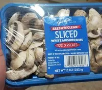 Mängden socker i Sliced white mushrooms