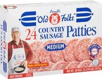 Mängden socker i Country Sausage Patties