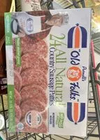 Mängden socker i Purnell's \oldfolks\"countrysausagepattiesgravy