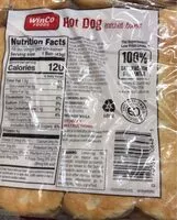 Mängden socker i Hot dog enriched buns