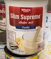 Mängden socker i Slim supreme shake mix