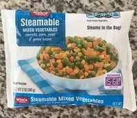 Mängden socker i Steamable mixed vegetables