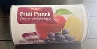 Mängden socker i fruit punch frozen concnetrate