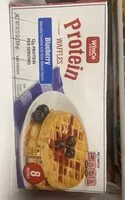 Mängden socker i Protein waffles blueberry