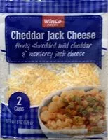 Mängden socker i Finely Shredded Cheddar Jack Cheese