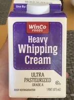 Mängden socker i Heavy whipping cream