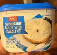 Mängden socker i Spreadable Butter with Canola Oil