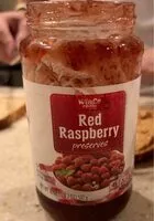 Mängden socker i Red raspberry preserves