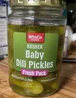 Mängden socker i Baby dill pickles