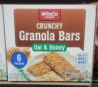 Mängden socker i Crunchy Granola Bars Oat and Honey