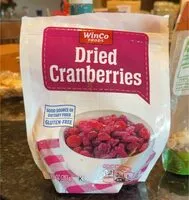 Mängden socker i Dried cranberries