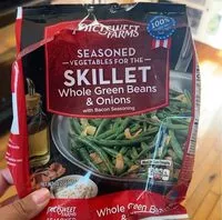 Mängden socker i Seasoned green beans and onions