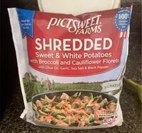 Mängden socker i Shredded Sweet Potatoes with Broccoli and Cauliflower Florets