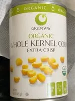 Mängden socker i Organic whole kernel corn extra crisp