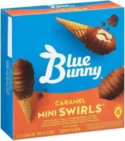 Mängden socker i Caramel mini swirls ice cream cones