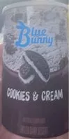 Mängden socker i Blue bunny cookies and cream flavour