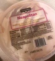Mängden socker i Neapolitan ice cream