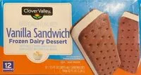 Mängden socker i Vanilla sandwich frozen dessert