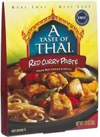 Mängden socker i A taste of thai, red curry paste