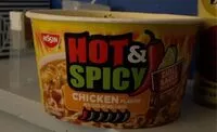 Mängden socker i Hot & Spicy Chicken Ramen Noodle Soup