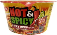 Mängden socker i Bowl noodles hot & spicy beef flavor
