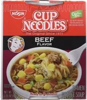 Mängden socker i Cup noodles beef