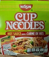 Mängden socker i Cup Noodles Hot Sauce sabor a Carne de Res