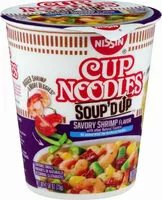 Mängden socker i Cup noodles savory shrimp soup'dip ramen noodle soup