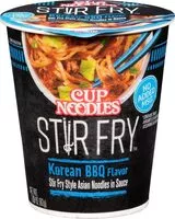 Mängden socker i Cup noodles korean bbq flavor stir fry style