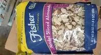 Mängden socker i Fisher Natural Sliced Almonds