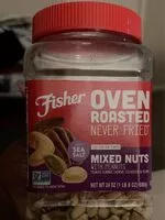 Mängden socker i Fisher oven roasted mixed nuts