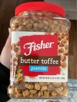 Mängden socker i butter toffee peanuts