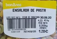 Mängden socker i Ensalada de pasta