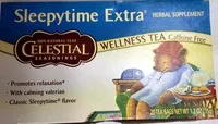 Mängden socker i Sleepytime Extra - Herbal Supplement - Wellness Tea