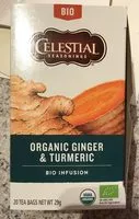 Mängden socker i Organic ginger & turmeric bio infusion