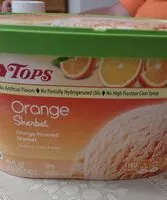 Mängden socker i Orange sherbet