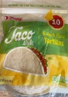 Mängden socker i 6” flour tortilla