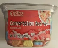 Mängden socker i Conversation Hearts