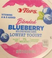 Mängden socker i Blueberry blended lowfat yogurt