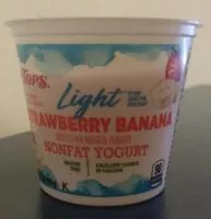 Mängden socker i Light strawberry banana nonfat yogurt