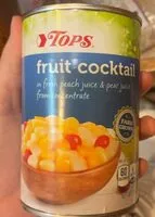 Fruit cocktail in a blend of peach juice & pear