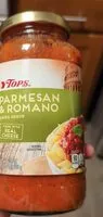 Mängden socker i Tops Parmesan and Romano Pasta Sauce