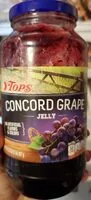 Mängden socker i Tops concord grape jelly