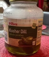 Mängden socker i Kosher dill whole pickles
