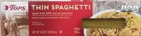 Mängden socker i Thin Spaghetti
