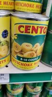 Mängden socker i Cento, artichoke hearts