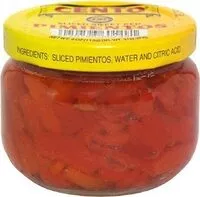 Mängden socker i Pimientos sliced